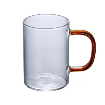 300ml 400ml Heat Resistant drinkware reusable glass Juice Beverage Cups