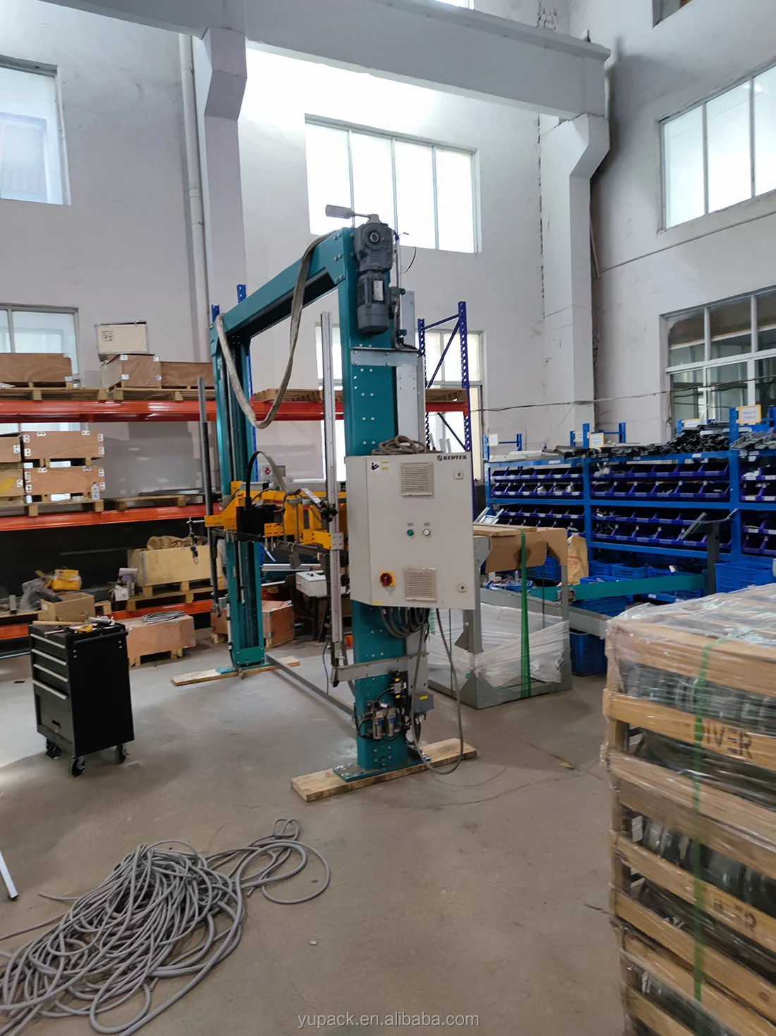 YUPACK High Performance Fully Auto Pallet Strapping Machine with PET