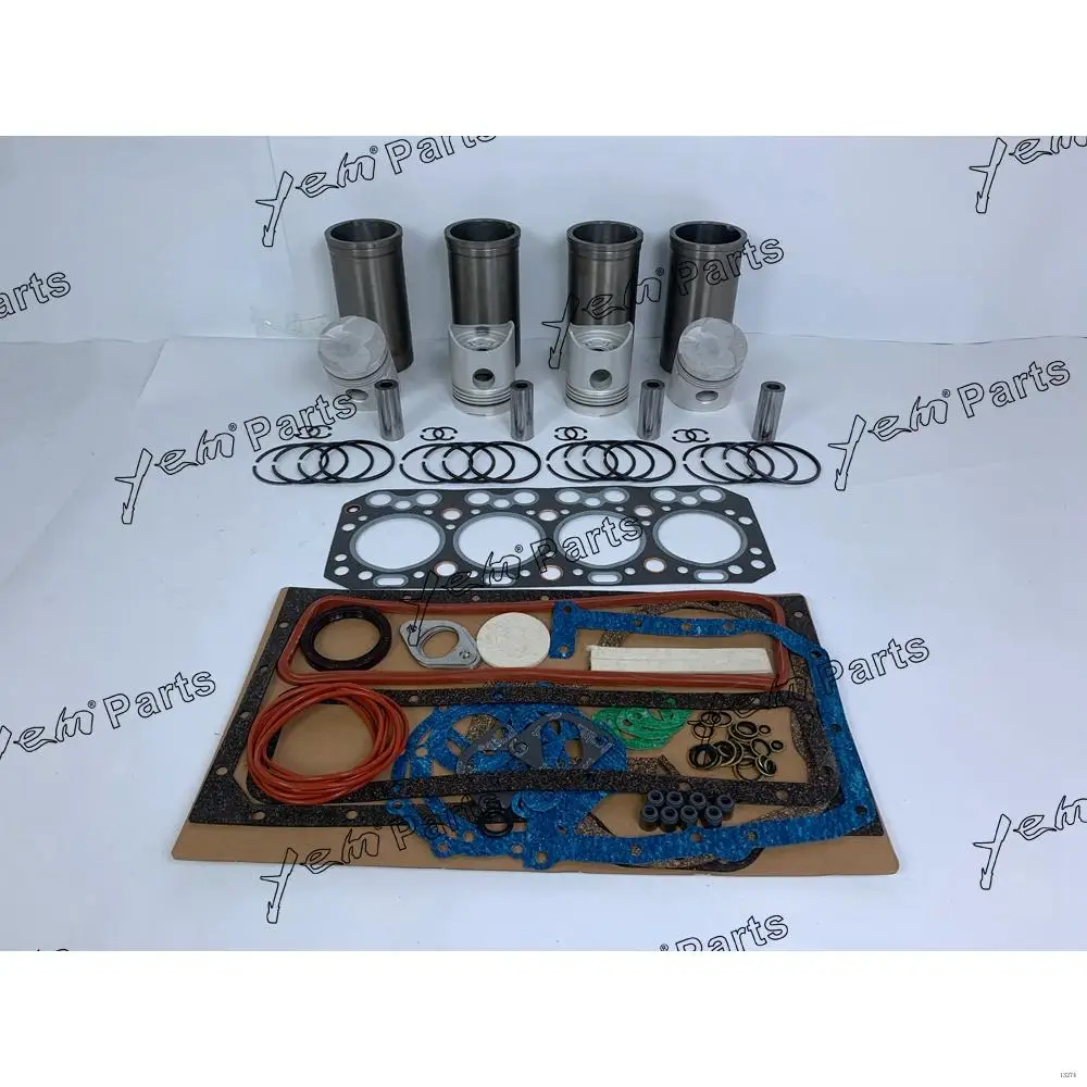 Engine Rebuilding Kit With Cylinder Gasket Kit Fit for Isuzu DA220 Forklift Excavator Skid Steer Aftermarket Parts