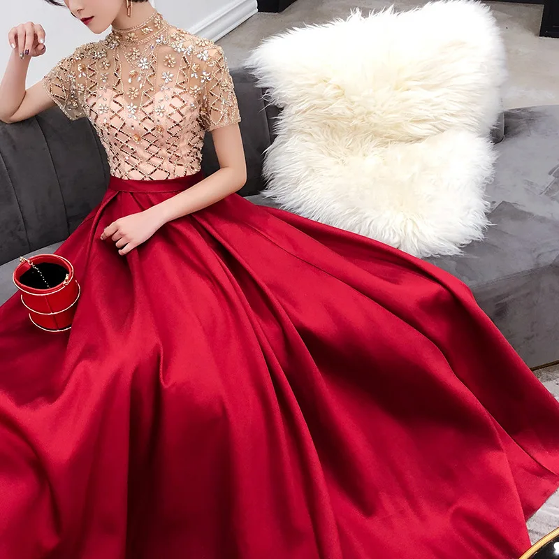 elegant evening dress 2020 Ivonne D ID915 - 3D Floral Appliqued Formal Gown 6 / Black/Nude
