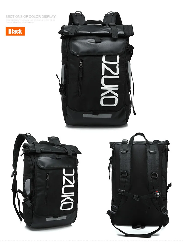 Ozuko 8020 Customized Backpack Laptop Bags Custom Logo Waterproof ...