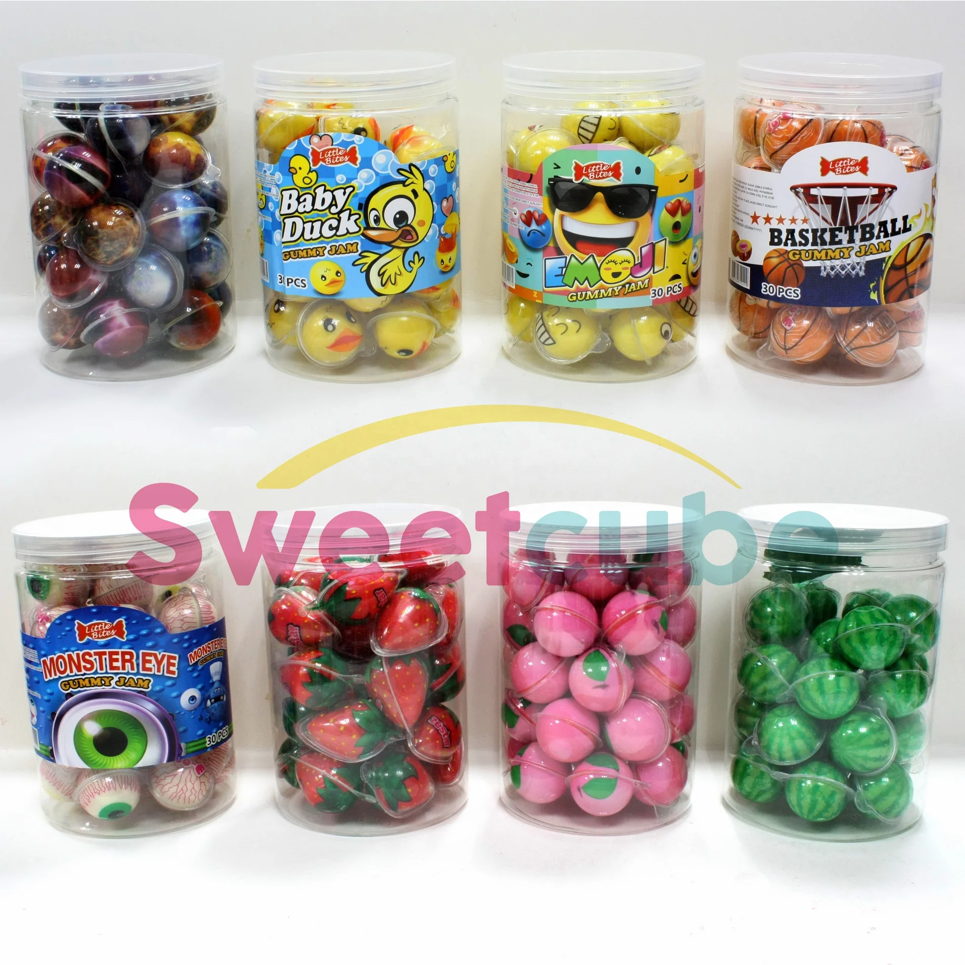 Hot Sell Eyeball Gummy Big Egg Jam Gummies Supplier Fruity Flavor Gummy