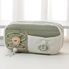 8128 drawstring tea green pencil case