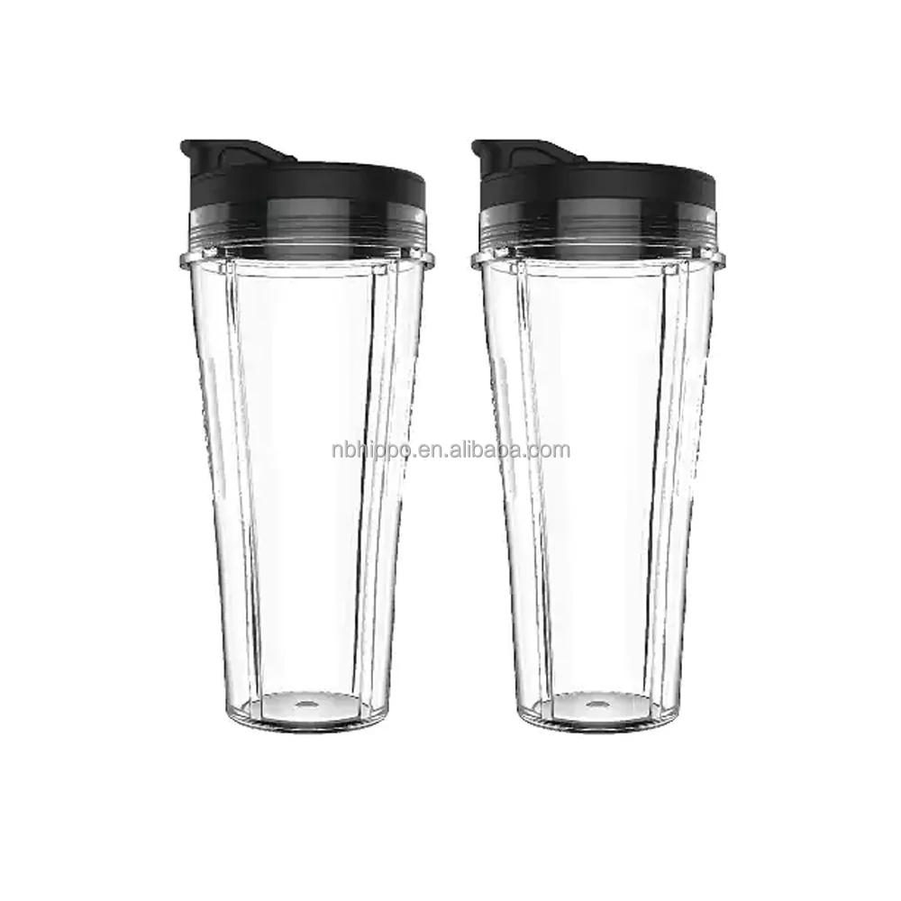 Set of 3 Ninja Blender Cups with Sip & Seal Lids - 32oz / 24