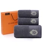 Grey crown towel