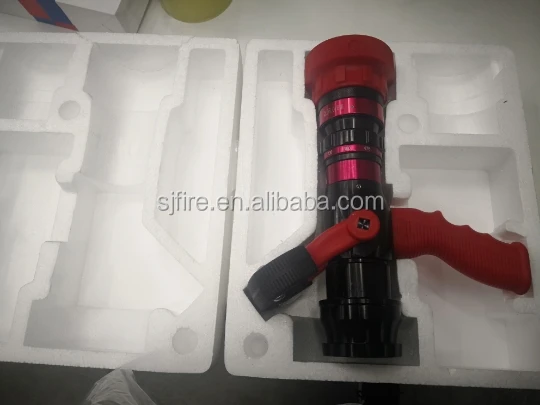 High Quality Red Colour Selectable Flow Pistol Grip Jet Spray Fire Hose Nozzle