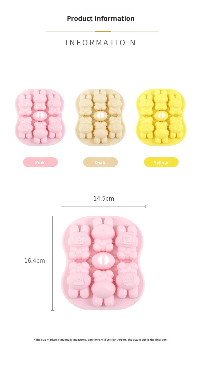 Silicone Bunny Ice Tray with Easy Release Lid Commercial Ice Making for Home or Refrigerator Ice Cream Tools supplier