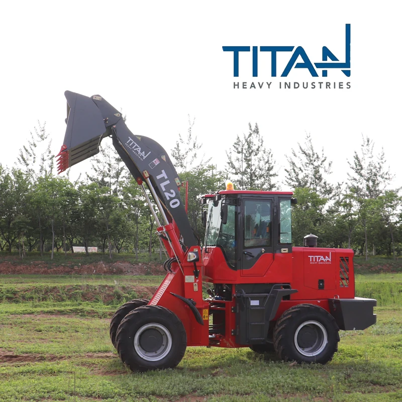 Китайский бренд Titan мини фронтальный колесный погрузчик TL20 8 тонн розничный Подержанный двигатель моторный насос коробка передач с подшипником PLC в комплекте