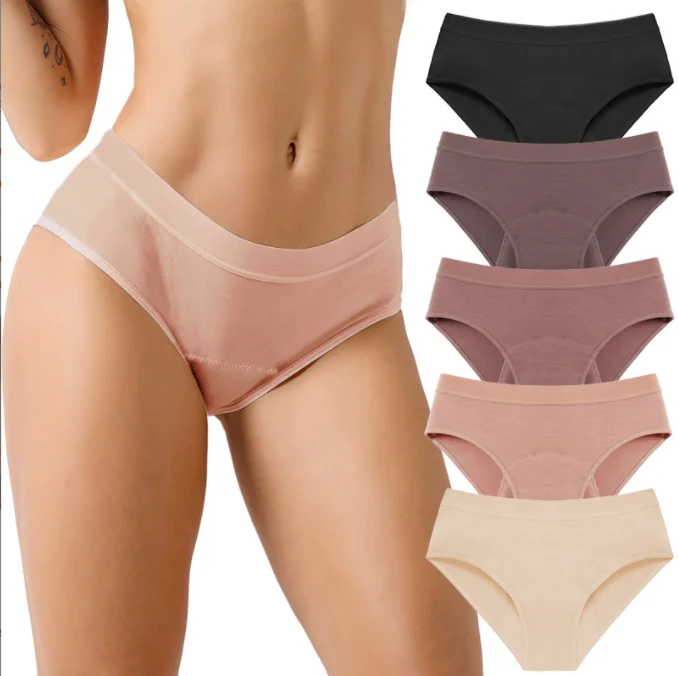 Multi Color Comfortable Four Layers Period Underwear Plus Size Panties