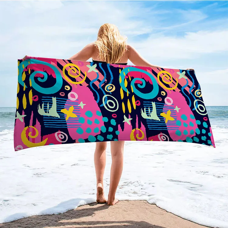 2.29usd/pc Quick-Dry Beach Towels - Perfect for Outdoor Fun