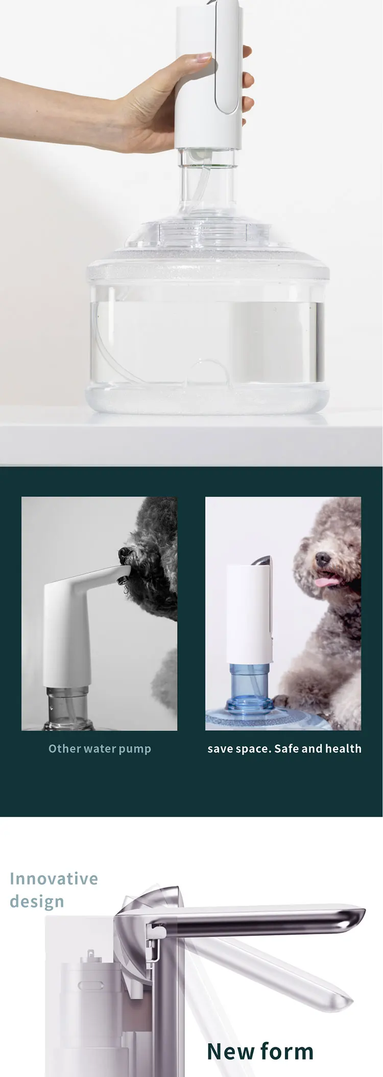 Portable Automatic Electric Rechargeable Mini Pump Drinking Water Dispenser