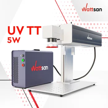 Wattsan UV TT 5W JPT Desktop uv marking laser machine uv fiber laser marking machine