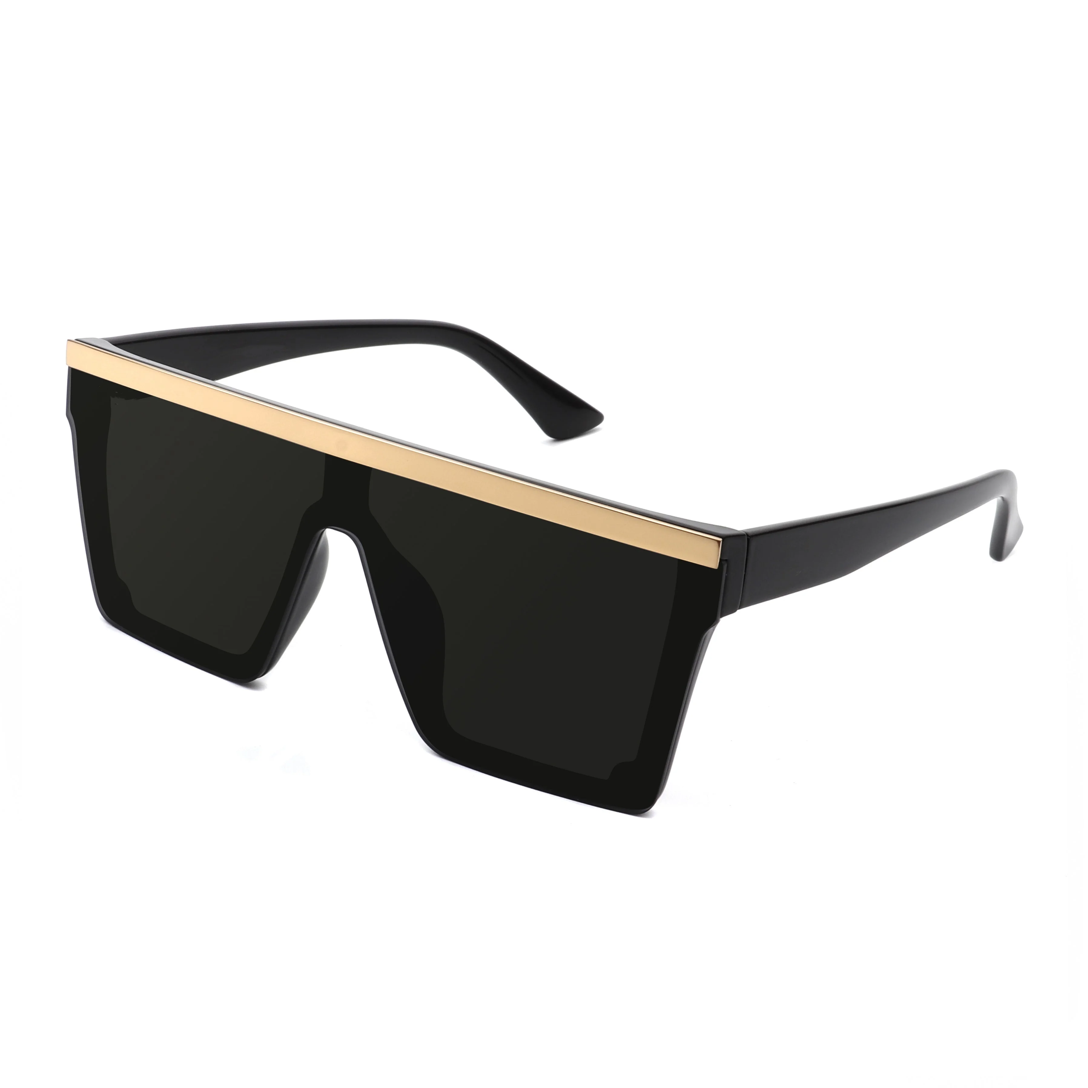 Oversized Flat Top Square Sunglasses Vintage Unisex Square Shade Glasses Vitalize - Oversize Retro Square Flat Top Tinted Fashion  main image 3