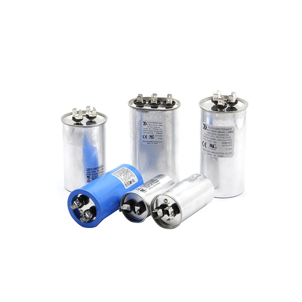 Factory-Made AC Motor Running Capacitor for Air Conditioner Film Capacitors CBB65 model OEM/ODM manufacturer