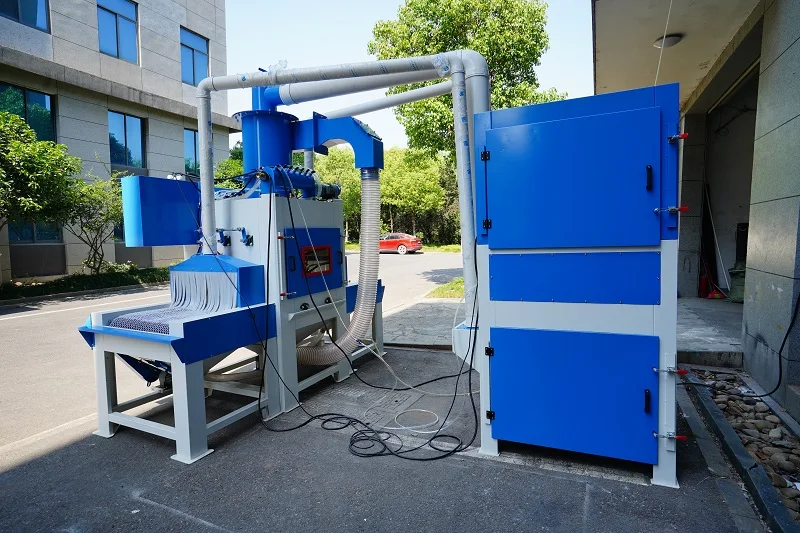 Pass Through Automatic Sandblaster Automated Sandblasting Machine for Long Parts