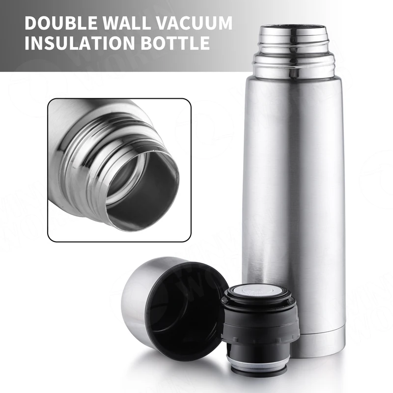 Traditional bullet head vacuum insulated stainless steel air tight lid leaking proof double wall mate thermoses water bottle