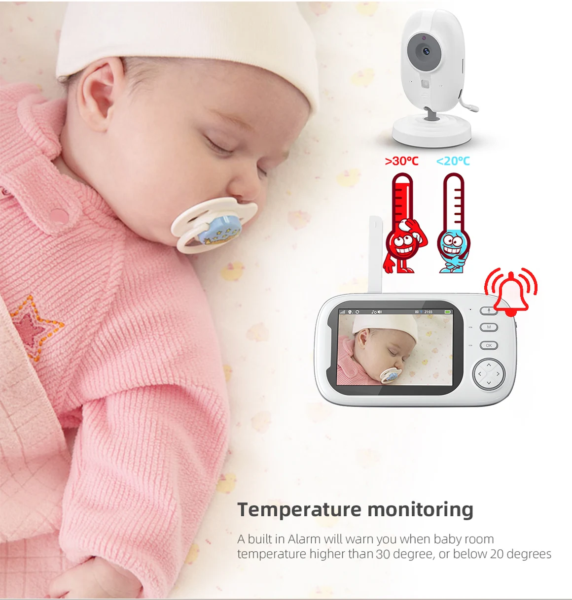 new vb603 baby monitoring camera 3.5inch