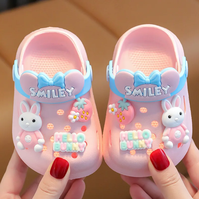 Small Medium-sized Indoor Summer Slippers for Boys and Girls Non - Main Image