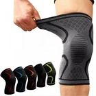 Customized Compression knitted Breathable Neoprene Knee Support Sleeve For Sports Brace