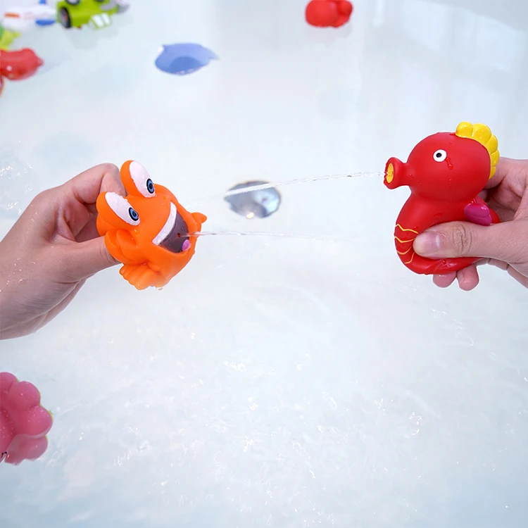 Pinowu – 50 Figurines Animaux Marins – Requin, Baleine, Tortue, Coraux – Jouet De Bain éducatif – Décoration De Gâteau – Dès 3 Ans