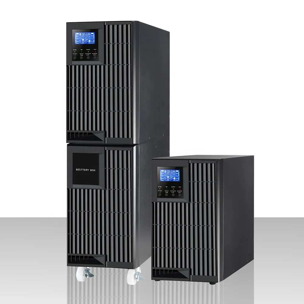Industrial 110-300V Online UPS System Single Phase Uninterruptible Power Supplies 1kVA 2kVA 3kVA 6kVA 10kVA for Data Centers