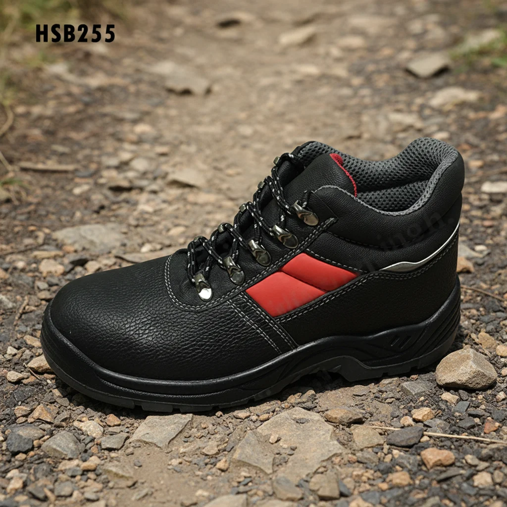 LXG,Liberia Market Popular Steel Toe Insert Safety Boots With Steel Plate Synthetic Industry Unisex Size Work Safety ShoesHSB255