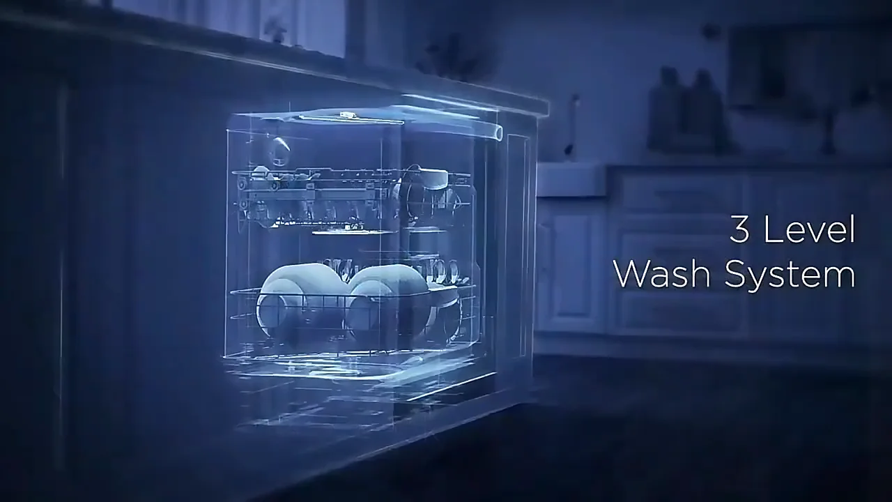 Black Beauty Diswash Glass Shell Built In & Freestanding Dishwasher 8