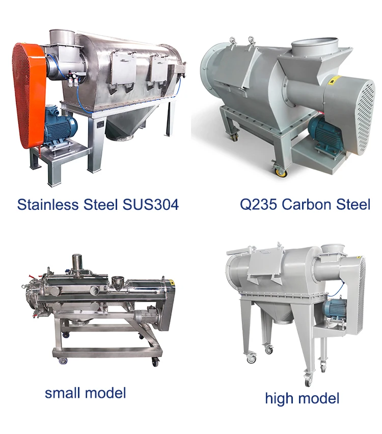 Horizontal Rotary Centrifugal Sieve for Sago Strach/Stainless Steel Airflow Sieving Centrifugal Screen Machine for Wheat Flour