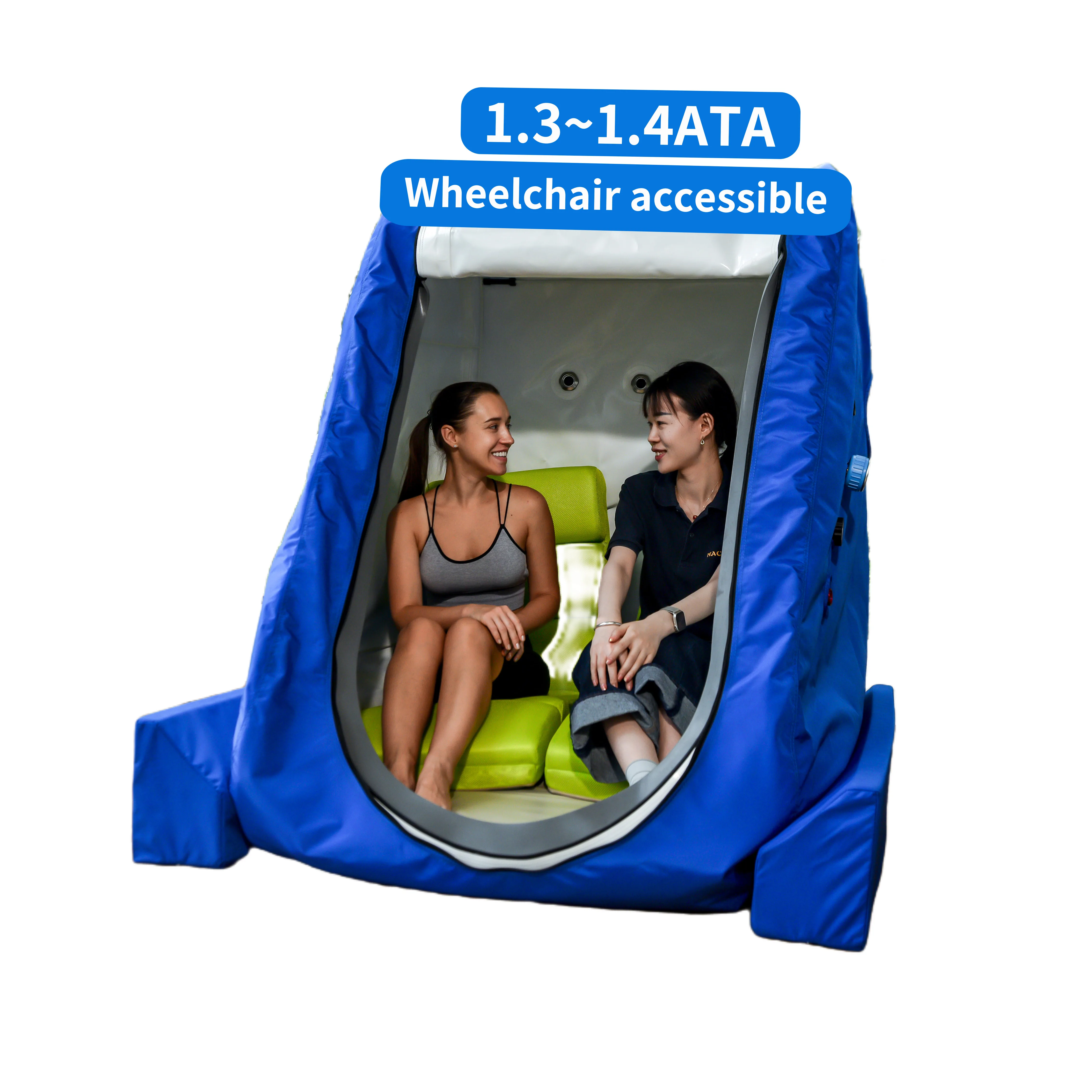 MACY-PAN 2 person hyperbaric oxygen therapy wheelchair accessib home us 1.3ATA portable hyperbaric chamber health care supplies