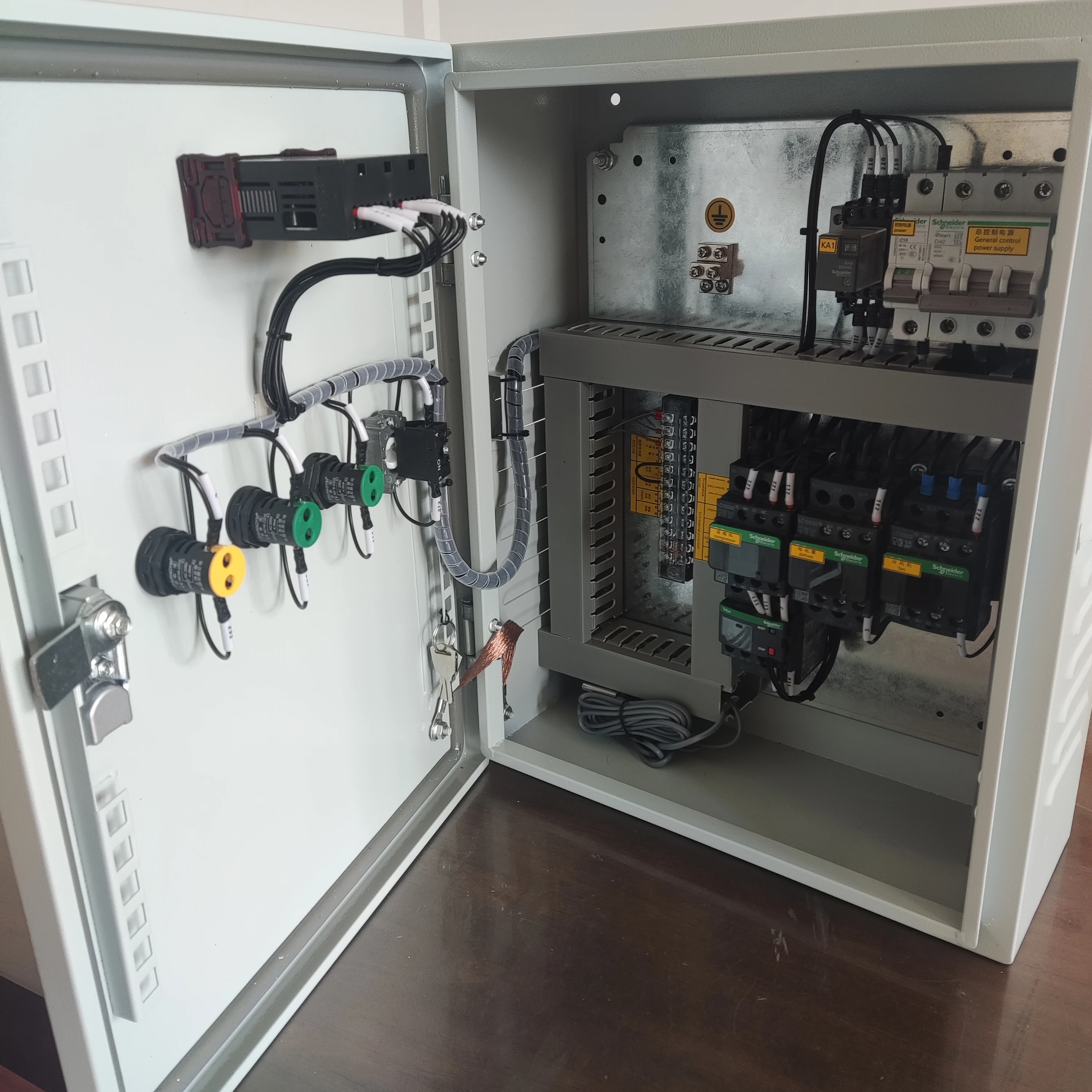 10 л. С. электрический блок управления для холодной комнаты контроль температуры индивидуальные настенные панели входа в морозильник