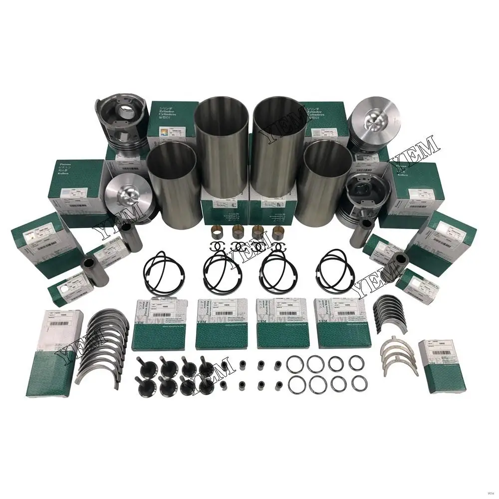 New Original Quality V4000 Repair Kit With Engine Valve Bearings Set Piston Rings Liner for Kubota