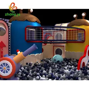 Softplay Kids Play Center Equipment Plastic Slide Indoor Playground