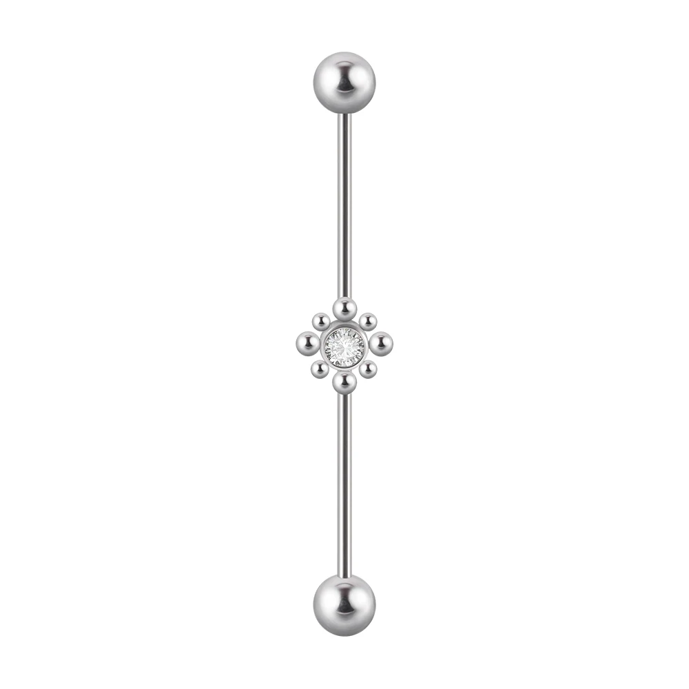 Shop Clear Crystal Silver Fashion Women's Long Bridge Earrings