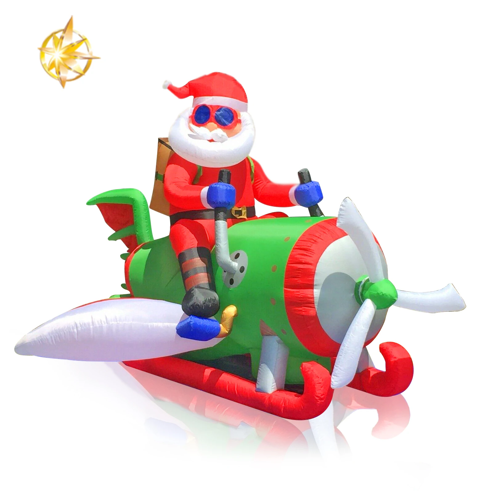 santa airplane inflatable