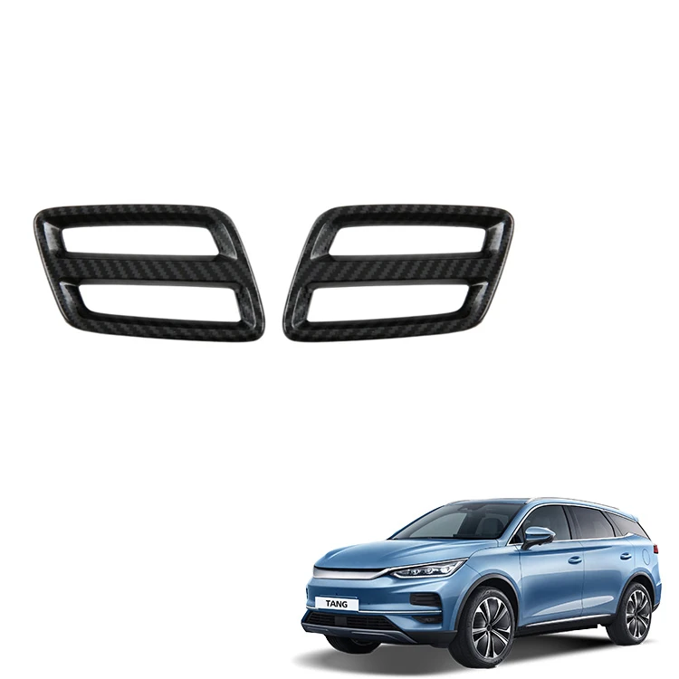 Car Front Side Air Vent Cover for BYD Tang Accessories ABS Carbon Fiber Pattern Air Vent Cover Interior Accessory