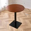 Tavolo rotondo con piano in acciaio nero da 80 cm Ocean Board