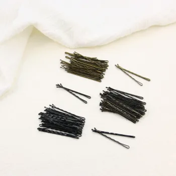 Hair Clips Steel Hairpin 4-4.5cm Bobby Pins Thin Metal New Design High Quality Muti Color Elegant Wavy Box Fashion Accessory