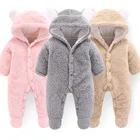 P107055 High quality organic cotton newborn baby spring winter rompers wholesale baby clothes