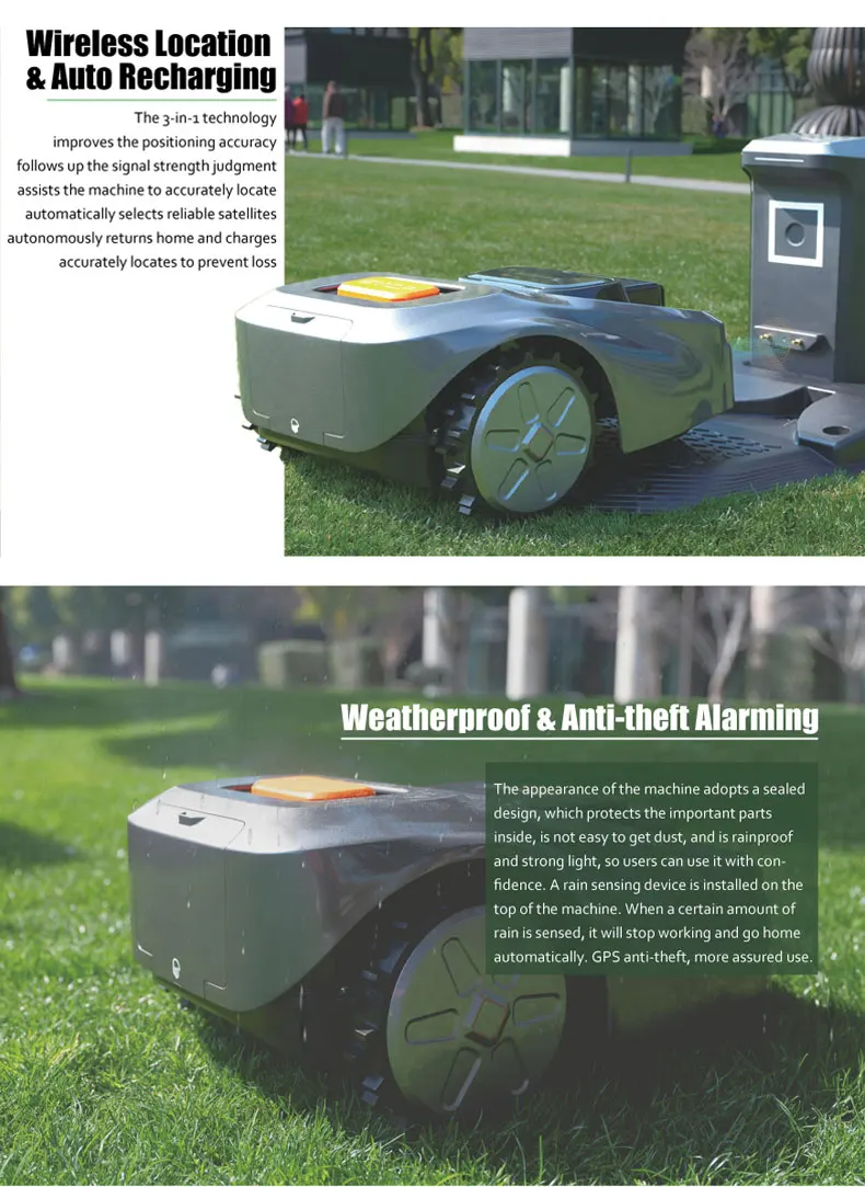 Factory Price Household Lawn Cutting Gps Controlled Zero Turn Battery