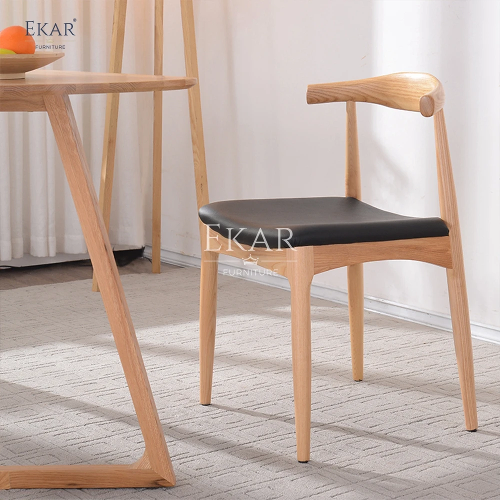 product new design stylish white wax wood dining chairs by ekar-62