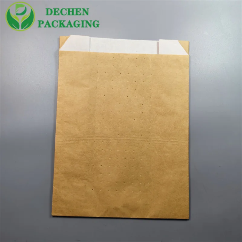 Sac à emporter personnalisé hamburger sac alimentaire en cuir de vache transparent