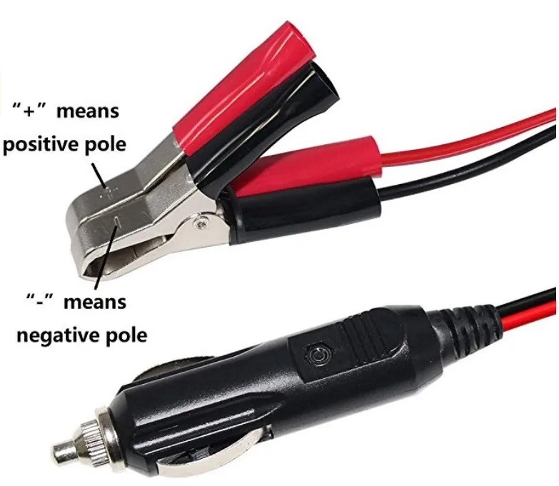 cigarette lighter car positive negative Heavy Duty 12V/24V Socket Plug This sae extension cable comes with a standard Sae connector that provides an extra convenient connection for the battery charger Best Buy