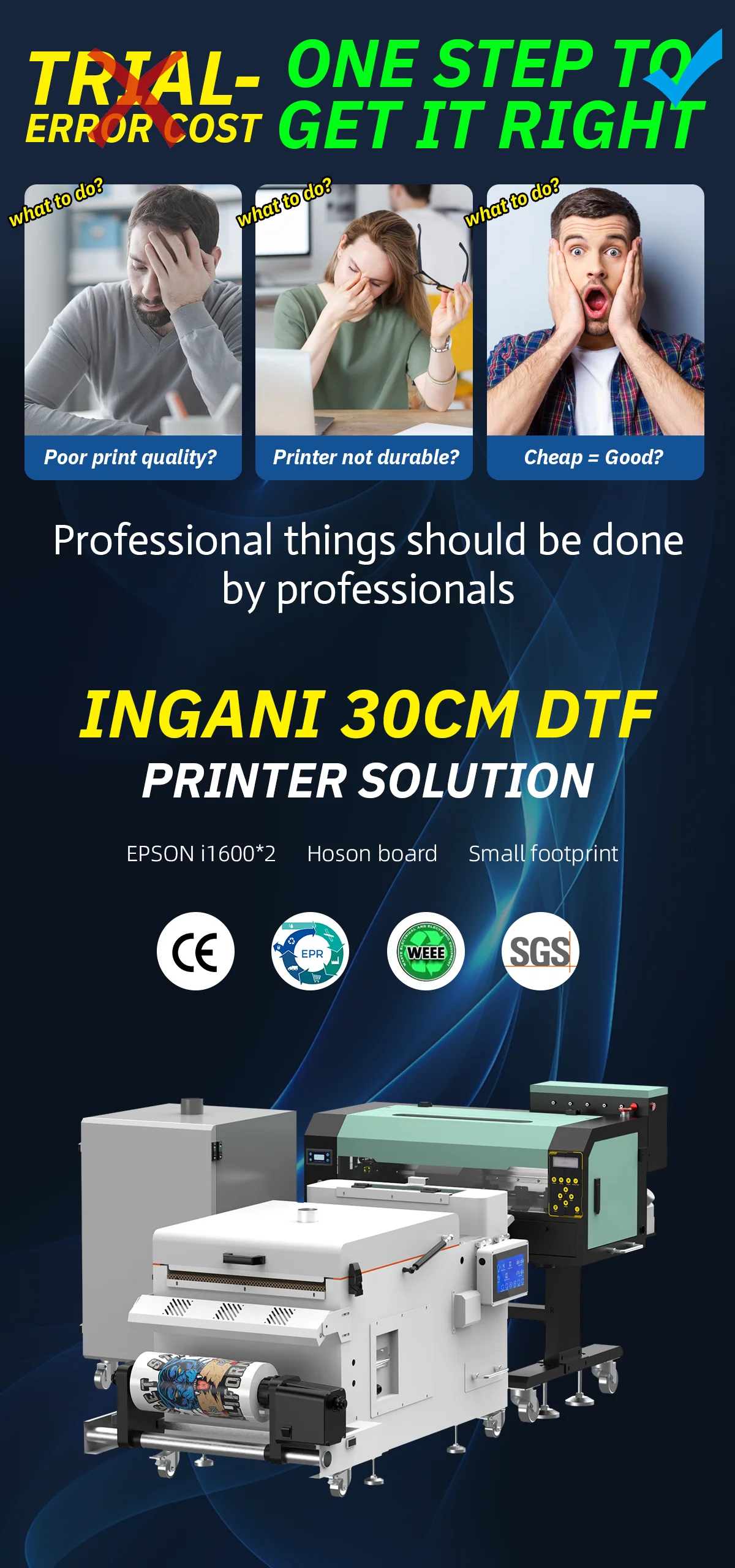 Full-Automatic DTF Printer with 720*1800 dpi Resolution and 8PASS 3.5m²/h Speed for High-Quality Direct to Film Printing