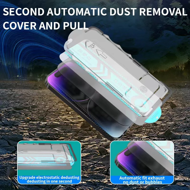 Privacy Phone Screen Guard for iPhone 16 15 14 Electrostatic Adsorption Full Coverage Screen Protector for iPhone 16 Pro Max