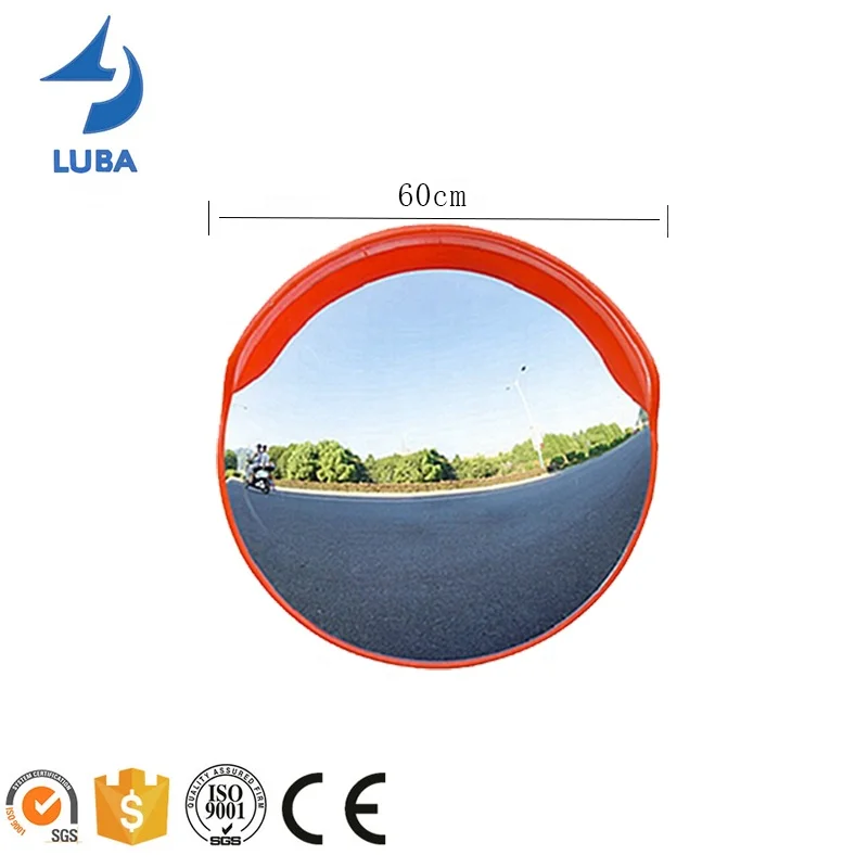 Высокое качество 60 см наружное 24-дюймовое отражающее выпуклое зеркало безопасности дорожного движения