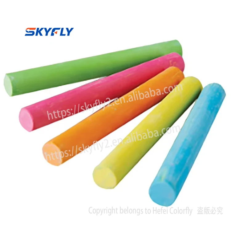 Дешевый беспыльный 5 видов цветов мелок высокого качества оптовая продажа школьный белый цветной для доски