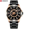 4 black dial rose gold case