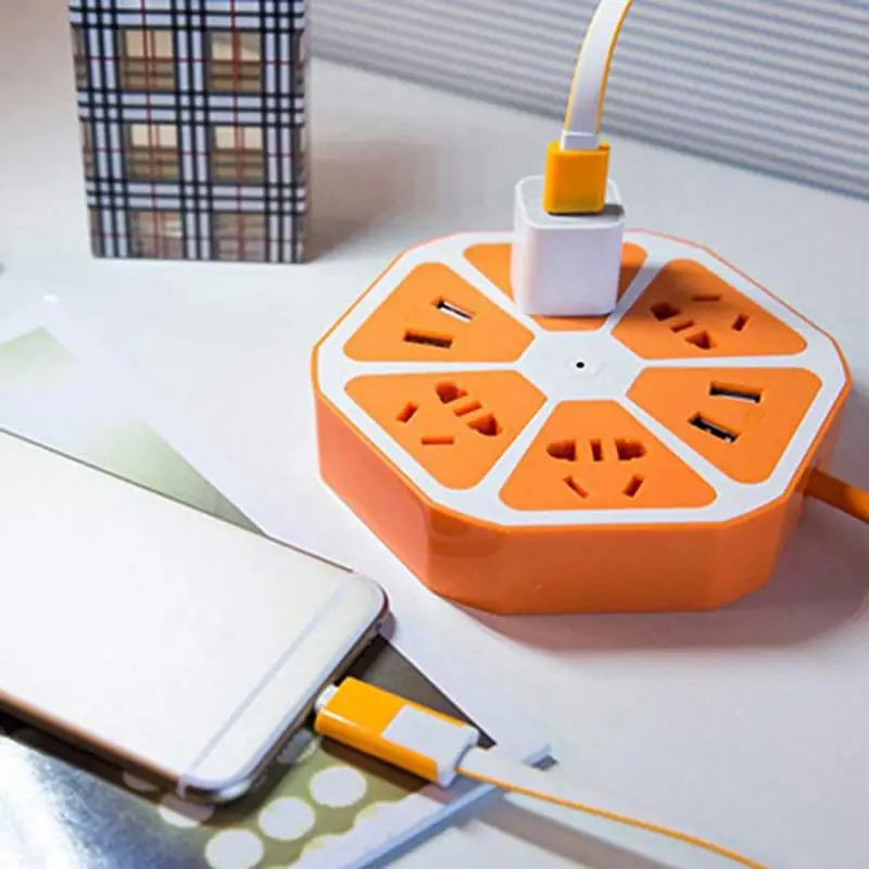 Creative Smart Fruit Power Strip Socket USB Desktop Socket Desktop Board Household Multifunctional Practical Universal Socket