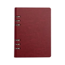 Notebooks A5/B5/A4 Notebook Loose Leaf Notebook Binder 6 Ring Business PU Leather Binders Notepad