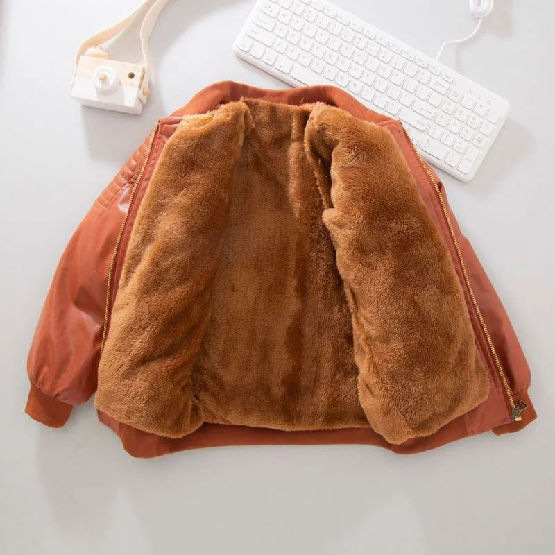 buy kid boy leather jacket,kid warm winter jacket,kid leather